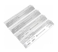 GFTIME Lot de 4 Cache-brûleurs en Acier Inoxydable pour Landmann, Burnhard, Taino, Tepro, Jamestown, Répartiteur de Flamme pour Charbroil, Tenneker, Napoléon Freestyle 365, Jamie Oliver, Campingaz