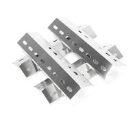 GFTIME Lot de 4 cache-brûleurs universels en acier inoxydable de 37 cm pour barbecue Barbecook Siesta/Vanilla/Brahma, Charbroil, Proficook, Tarrington House, accessoires de barbecue à gaz en acier