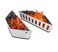 GFTIME Paniers à Charbon Char-Basket pour Weber 7403 Barbecues à Charbon de 47,6 et 67 cm, Panier Charbon pour Chaleur Directe et Indirecte, 2 Pack