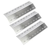 GFTIME Plaque chauffante Universelle en Acier Inoxydable 41 x 14 cm pour Tepro Richfield, Allgrill modèle CBD-410BYB, Napoléons Rogue 2, Mayer Barbecue, Coobinox, Buffalo Grill, 3 pièces