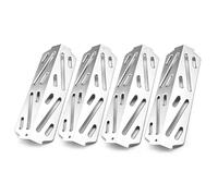 GFTIME Weber Genesis II E310, S310, E330, S330, S330, E315, S315, E335, S335, II 400 Series E/S-435, Lot de 4 pièces de rechange en acier inoxydable pour barbecue Weber 31,8 cm