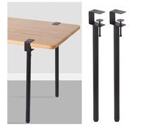 GFYHTN 2pcs Pieds De Serrage De Table, Pieds de Meubles en Forme de F, Pied de Table sans perçage pour Table de Snack Ordinateur Portable Meuble DIY(Pack of 2,60cm)