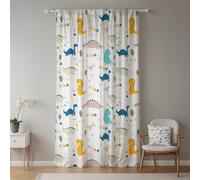 ggaimwf Rideaux de Dinosaures pour Chambre d'enfant Vert Oeufs de Dino Dessin animé Mignon Faune Jurassique Rideaux de fenêtre Onglet arrière des Rideaux Pépinière Rideau 117x175cm 1 Panneau