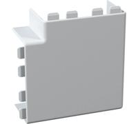 GGK angle plat, 62/110, blanc pur, RAL 9010, 1 pièce.