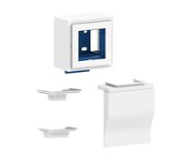 Adaptateur d'appareillage 45x45 GGK pour plinthe 4D 80mm x 20mm