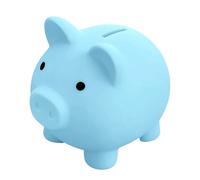 GGTTNRT Tirelire cochon Piggy pièce de monnaie Tirelire pour enfants pour décoration de la maison, cadeaux d'anniversaire, Noël, Halloween (bleu)