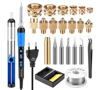 Ghekkli Fer à Souder 90W Intelligent avec Affichage Numérique - Kit Complet de 138 Pièces(M2/M3/M4/M5/M6/M8/936) pour Soudure, Insertion d'Écrous et Imprimantes 3D