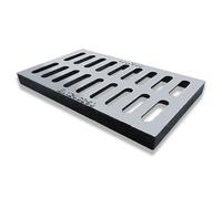 GHFXSCV Grille de Drainage en Fonte ductile, Grille de caniveau rectangulaire extérieure avec Double Orifice de Drainage pour allée, béton et Jardin (20 x 50 cm / 8 x 20 po)