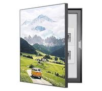 GHHQQZ Couvercle Boîte Compteur Décoratif Peinture Murale pour Coffret Distribution Caché Disposition Verticale Cache Tableau Electrique Chambre Balcon(A,80x60cm)