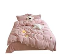 GHHZML Parure de Literie en Polaire CôTeléE Velvet Duvet Set Winter Warm | High-End Soft Quilt Cover Set with Sheet Pillowcases(2,180x200cm bed 4 pcs)