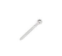 GHHZML Piton à Visser Vis à œil en acier inoxydable 316 M4/M5/M6/M8/M10, anneau de borne en bois, crochets à œillet(M6X55,16pcs)