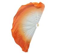 GHHZML Voile Éventail en Mousseline Grand éventail en Mousseline de Soie, Voile d'ouverture, Accessoires Danse, poignée Pliable arête Poisson, Chinois 85cm(Color 19,2PCS)