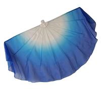 GHHZML Voile Éventail en Mousseline Grand éventail en Mousseline de Soie, Voile d'ouverture, Accessoires Danse, poignée Pliable arête Poisson, Chinois 85cm(Color 17,1PCS)