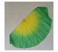 GHHZML Voile Éventail en Mousseline Grand Voile en Mousseline de Soie, Accessoires Danse, poignée Pliable arête Poisson, 85cm 95cm, 1 pièces(Color 8,95CM 1PCS)