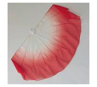 GHHZML Voile Éventail en Mousseline Grand Voile en Mousseline de Soie, Accessoires Danse, poignée Pliable arête Poisson, 85cm 95cm, 1 pièces(Color 4,85CM 1PCS)