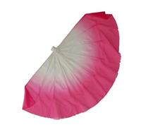 GHHZML Voile Éventail en Mousseline Voile d'éventail en arête de Poisson, 2 pièces, Accessoires d'ouverture scène Danse, Grand éventail Mousseline Soie Couleur dégradée, 85cm(Color 14)