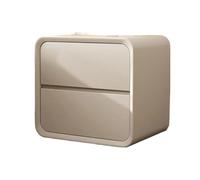 GHIJZQVNKLC Table de Nuit crème, Meuble de Rangement en Bois Massif | Finition crème légère et luxueuse. bois massif; rangement multifonctionnel for chambre(Milk White-2-40)