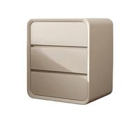 GHIJZQVNKLC Table de Nuit crème, Meuble de Rangement en Bois Massif | Finition crème légère et luxueuse. bois massif; rangement multifonctionnel for chambre(Milk White-3-40)