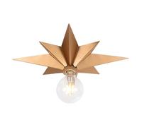 GHiycotdl Plafonnier Industriel,30CM éToiles Vintage Polyvalent Plafonnier Applique Murale Pour Salon Chambre Cuisine Salon Couloir (Doré)