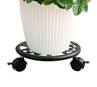 Ghjkldha Support de d'Extérieur avec Roues Pot à Fleurs en Métal