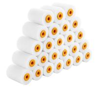 Ghligna Lot de 60 Petit Rouleau Peinture mur Intérieur, 5.0x3.5cm Mini Rouleau Peinture, Weiße Manchon Peinture pour Revêtement, Bricolage et Décoration Intérieure