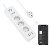 GHome Smart WLAN multiprise avec 3 prises AC et 3 ports USB