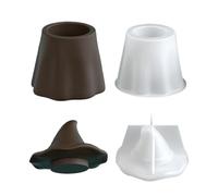 Ghost Jar Form - Récipient à bonbons pour décorations d'Halloween, moule à bijoux en silicone avec couvercle, moule en résine réutilisable pour bougeoirs, bocaux de stockage, organisateurs de 6 x 8 cm