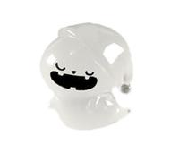 Ghost Pumpkin Figurine - Resin Lighted Statues, Cute Desktop Ornaments | Modern Simple Miniature Gourd Phantom | Bedside Stand Countertop Showcase, Glowing Battery Light Party Atmosphere Items Pack