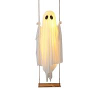 Ghosts D'Halloween - Figurines De Fête Éclairées, Décor De Porte D'entrée Inquiérante | Décoration Intérieure En Plein Air Pour Porche De Jardin, Accents Hantés Pour La Maison Du Patio Pati
