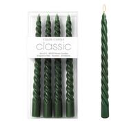 GHPKOTW 4 Bougies Spirales, Bougies Décoratives Pour La Maison, Bougies de Chandelier, Pour Dîners, Fêtes, Anniversaires, Noël, Cafés, Sans Fumée, Sans Parfum (Vert)