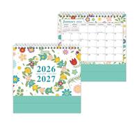 GHPKOTW Calendrier de Bureau 2026, Calendriers de Bureau 2026, Planificateur Mensuel, Calendriers avec Pochette Organisateur pour la Maison les Étudiants et le Bureau