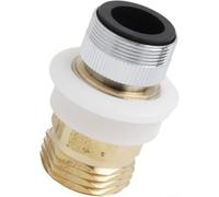 GHTM Adaptateur pour machine à laver en laiton 1,9 cm Double appareil Robinet répartiteur robinet d'eau froide Connecteur UK (long)