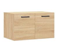 GHVBNMF Armoire murale en chêne Sonoma 60 x 36,5 x 35 cm | Armoire flottante peu encombrante pour le salon et le couloir avec étagère robuste pour la décoration et les objets du