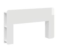 GHVBNMF Armoire pour tête de lit - Blanc - 135 x 18,5 x 80 cm - Étagère en | Tête de lit pratique avec espace de rangement intégré pour les livres et la décoration dans la chambre à coucher. Montage
