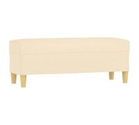 GHVBNMF Banc rembourré en tissu Crème 100 x 35 x 41 cm | Chaise longue rembourrée polyvalente pour chambre à coucher et couloir avec rembourrage en mousse douce et housse en tissu