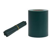 GHVBNMF Bandes brise-vue en PVC - Vert mat - 35 x 0,19 m - Avec 20 clips | Paravent flexible et ombrage pour jardin, balcon et terrasse : rouleau résistant aux intempéries avec 20 rails de serrage.