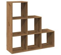 GHVBNMF Bibliothèque à 3 niveaux en chêne Artisan 99 x 29 x 99 cm | Étagère cube flexible pour salon, chambre ou bureau. Six compartiments offrent beaucoup d'espace pour les livres et les
