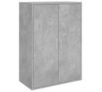 GHVBNMF Buffet gris béton 60 x 31 x 84 cm Commode en bois | Armoire d'appoint élégante effet béton pour chambre à coucher et couloir, offrant un espace de rangement polyvalent dans un