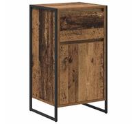 GHVBNMF Buffet industriel, 43 x 36 x 75,5 cm, commode en bois | Buffet compact avec étagères réglables pour salon et couloir au design industriel moderne.