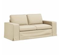 GHVBNMF Canapé modulaire 3 places Crème 182 x 80 x 82 cm Tissu | Meuble rembourré flexible pour salon et chambre à coucher avec housse amovible et construction en métal robuste.