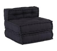 GHVBNMF Canapé modulaire anthracite 70 x 70 x 54 cm Canapé de sol fauteuil | Fauteuil de sol flexible en pur coton pour le salon, idéal pour se détendre et passer des soirées cinéma confortables.