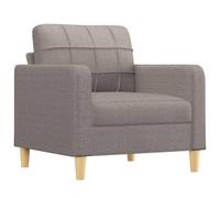 GHVBNMF Canapé taupe, largeur d'assise 60 cm, fauteuil rembourré moderne | Fauteuil relax confortable avec rembourrage épais et structure en métal robuste pour salon et chambre à coucher en taupe.
