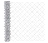 GHVBNMF Clôture à chaîne en acier galvanisé argenté 100 x 150 cm | Clôture solide en métal galvanisé pour jardin, terrasse et terrasse. Résistant aux intempéries avec mailles de 60 x 60 mm.