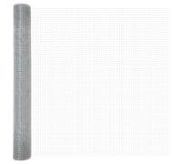 GHVBNMF Clôture de jardin en fil soudé argenté 5000 x 120 cm | Grillage métallique solide argenté pour terrasses et parterres, délimitation simple en extérieur avec 50 m de longueur et 1,2
