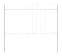GHVBNMF Clôture de jardin Woerden - Blanc - 170 x 150 cm - Panneau de | Panneau de clôture robuste pour jardin et terrasse comme délimitation décorative et protection visuelle élégante sur la base.