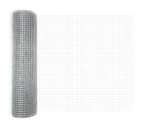 GHVBNMF Clôture en fil soudé argenté 2500 x 80 cm pour jardin, terrasse | Clôture extérieure solide en fil soudé pour jardin et terrasse. Offre une protection pratique et des structures claires.