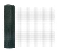 GHVBNMF Clôture en fil soudé vert 2500 x 60 cm pour jardin, terrasse | Bordure robuste en métal pour l'extérieur. Rouleau de fil pratique pour sécuriser les parterres dans le jardin et la cour.