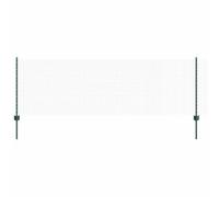 GHVBNMF Clôture en treillis avec poteaux - 50 m x 0,8 m - Vert | Kit de clôture modulaire en acier revêtu et PVC pour une protection fiable dans le jardin et sur la terrasse.