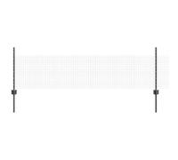 GHVBNMF Clôture en treillis avec poteaux, kit complet, gris, 5000 x 50 cm | Système de délimitation modulaire pour jardin et terrasse en acier revêtu par pulvérisation et PVC avec poteaux inclus.