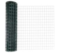 GHVBNMF Euroclôture kit complet avec poteaux vert 1000 x 140 cm | Délimitation de terrain moderne pour jardin et terrasse : les panneaux de clôture robustes en acier revêtu assurent une